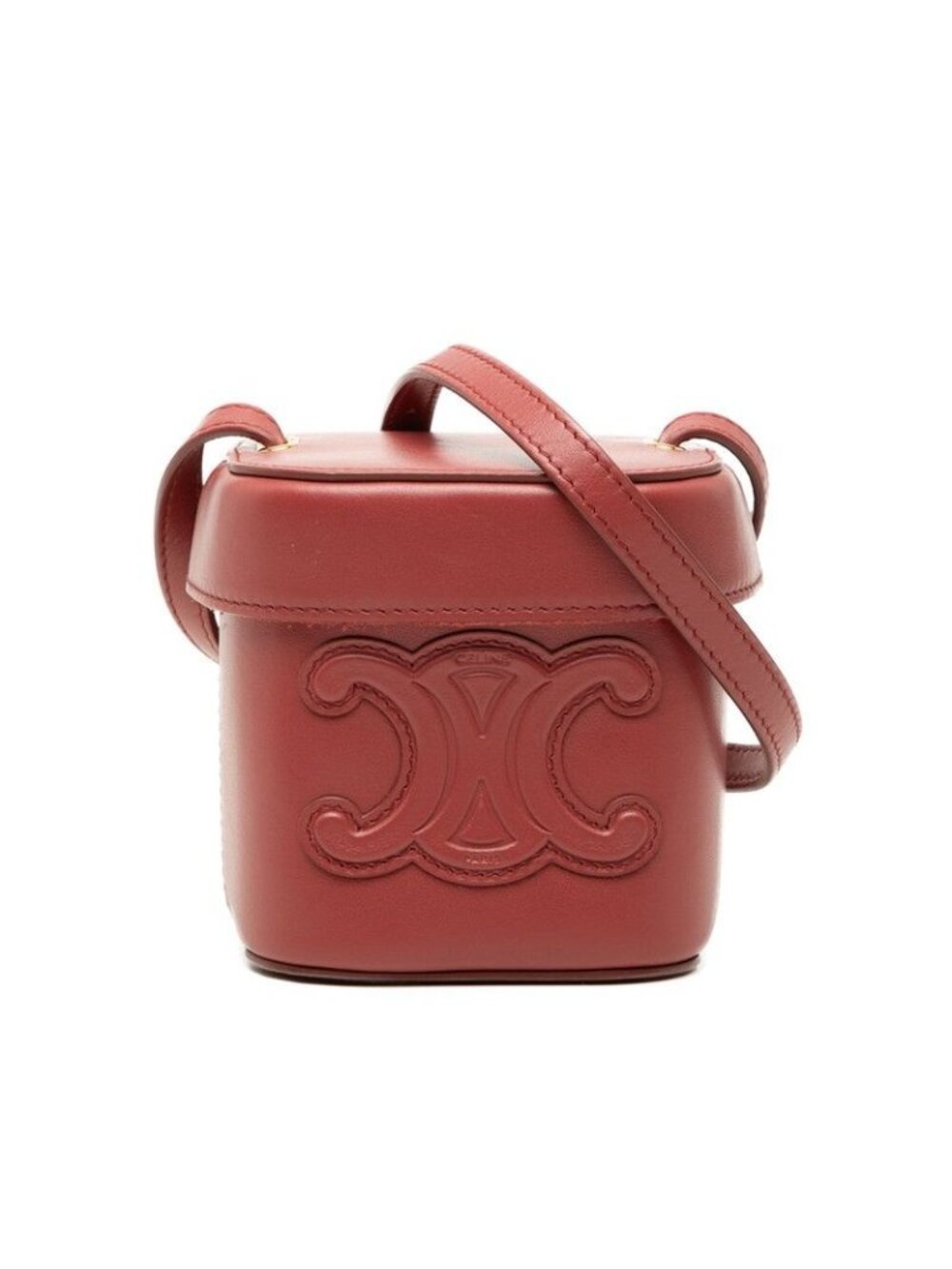 Celine Cuir Triomphe Crossbody Small Box Shoulder Bag Mini Pochette Pink Leather